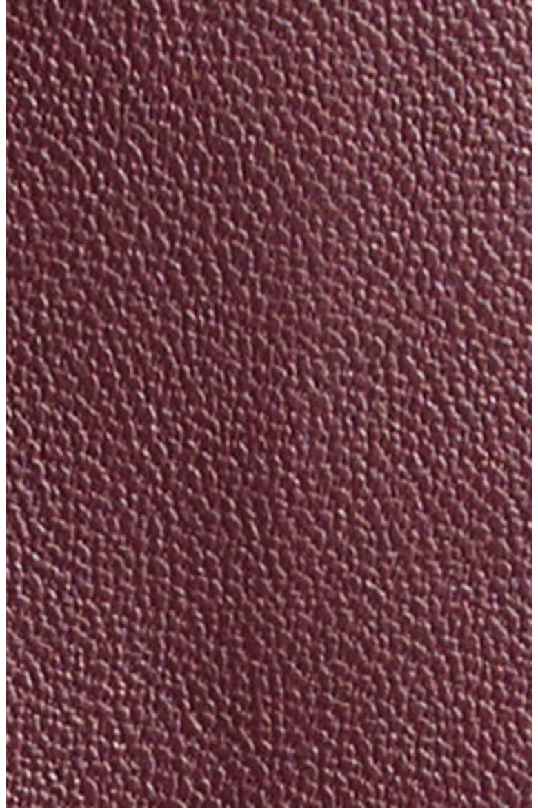 Elbow Sleeve Napa Leather Crop Jacket, Alternate, color, VIOLET ASH