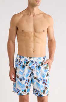 Scotch & Soda Polaroid Print Swim Trunks