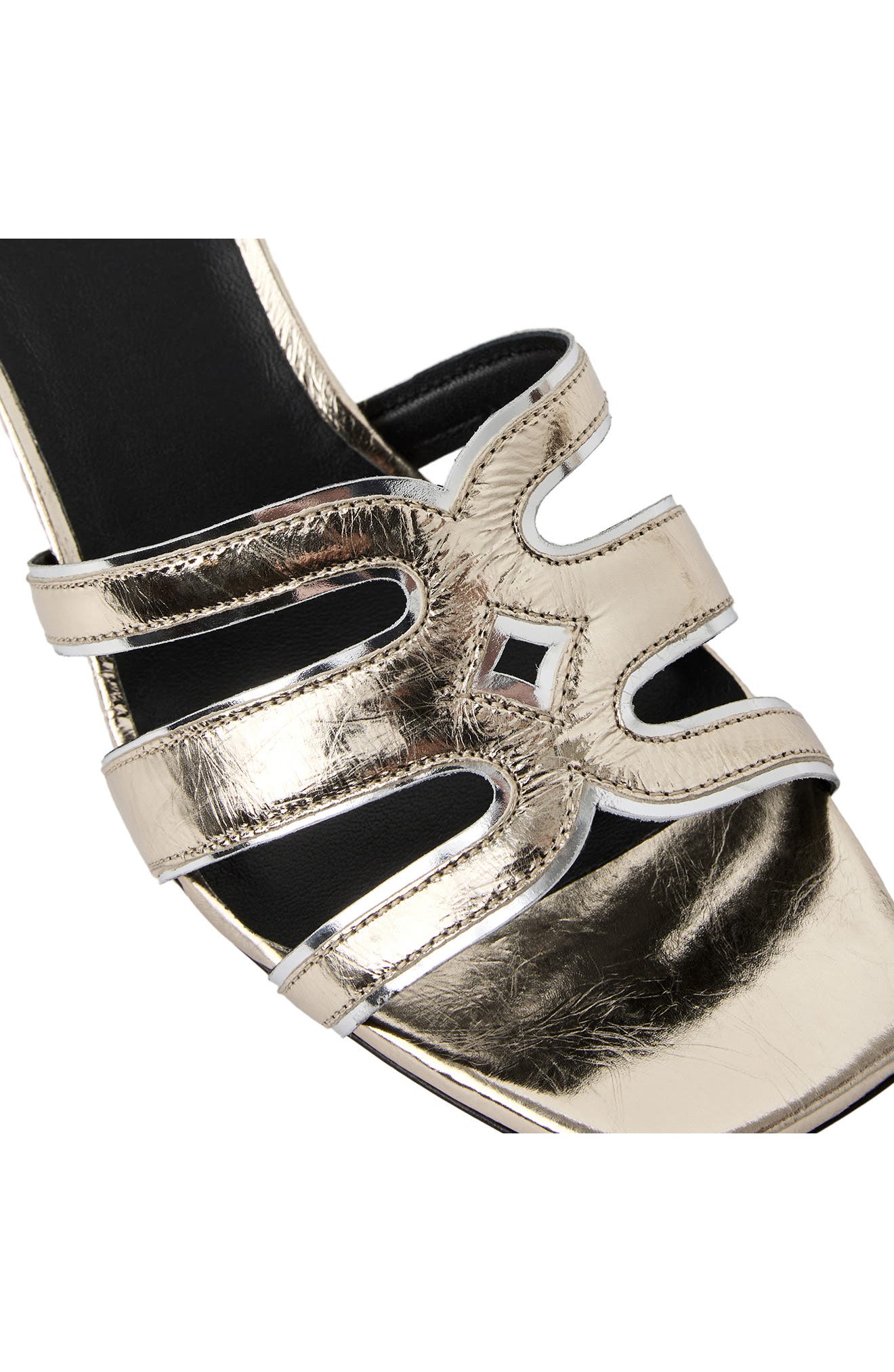 Enora Slide Sandal, Alternate, color, PLATINO/ SILVER