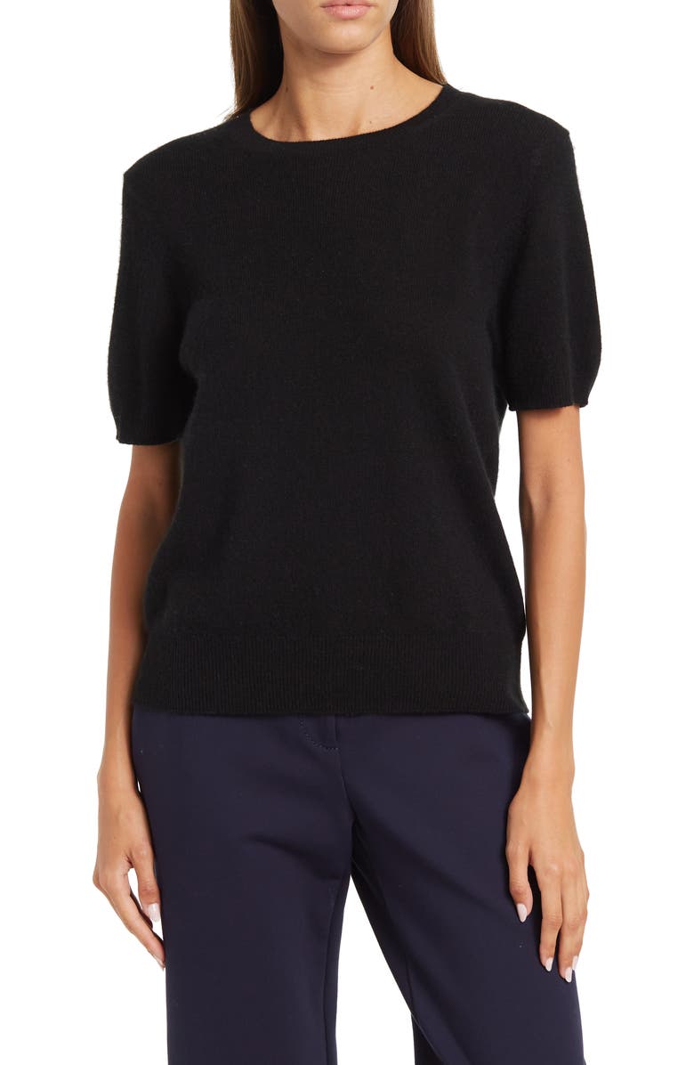 Magaschoni Short Sleeve Cashmere Sweater, Main, color,