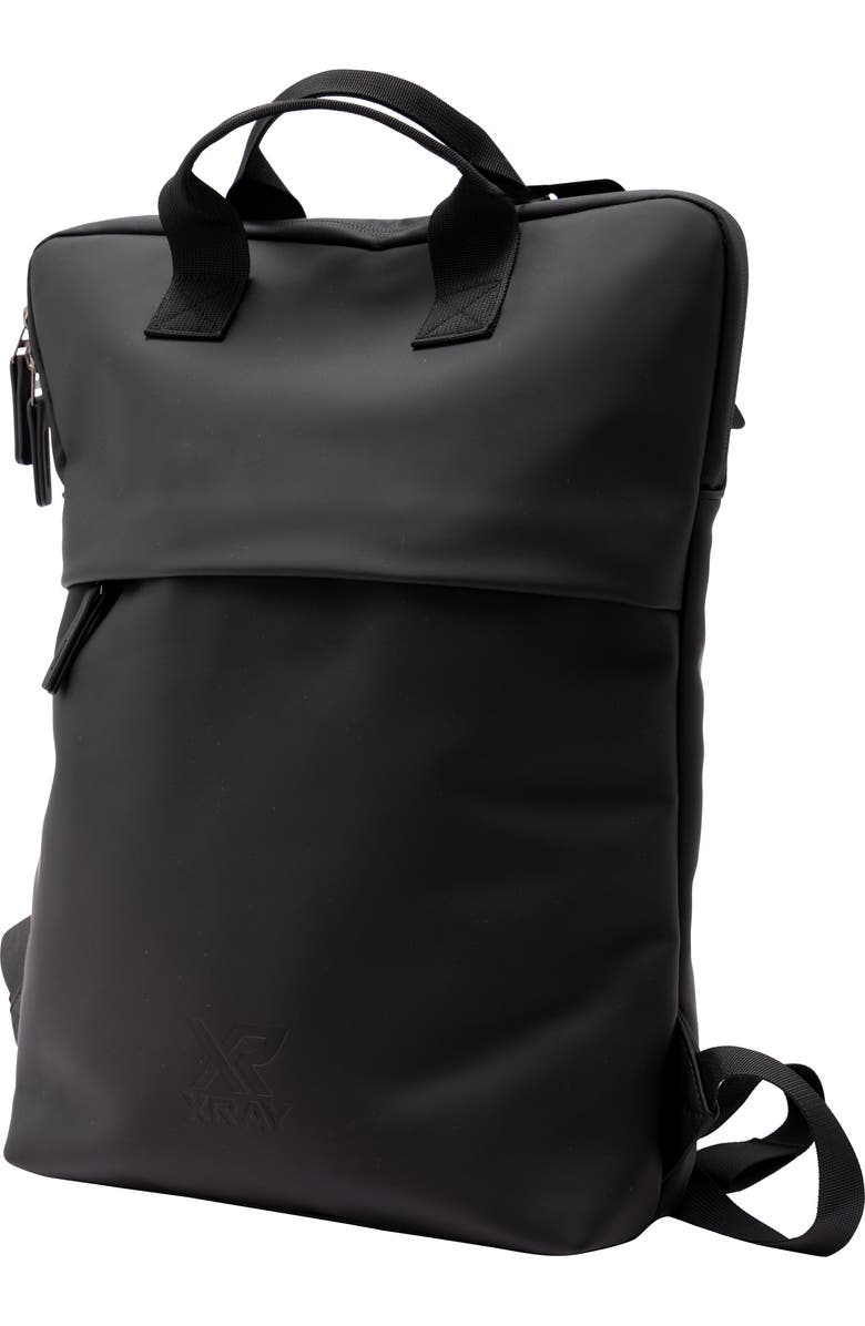 XRAY COMPACT PU LAPTOP BAG, Main, color, Black