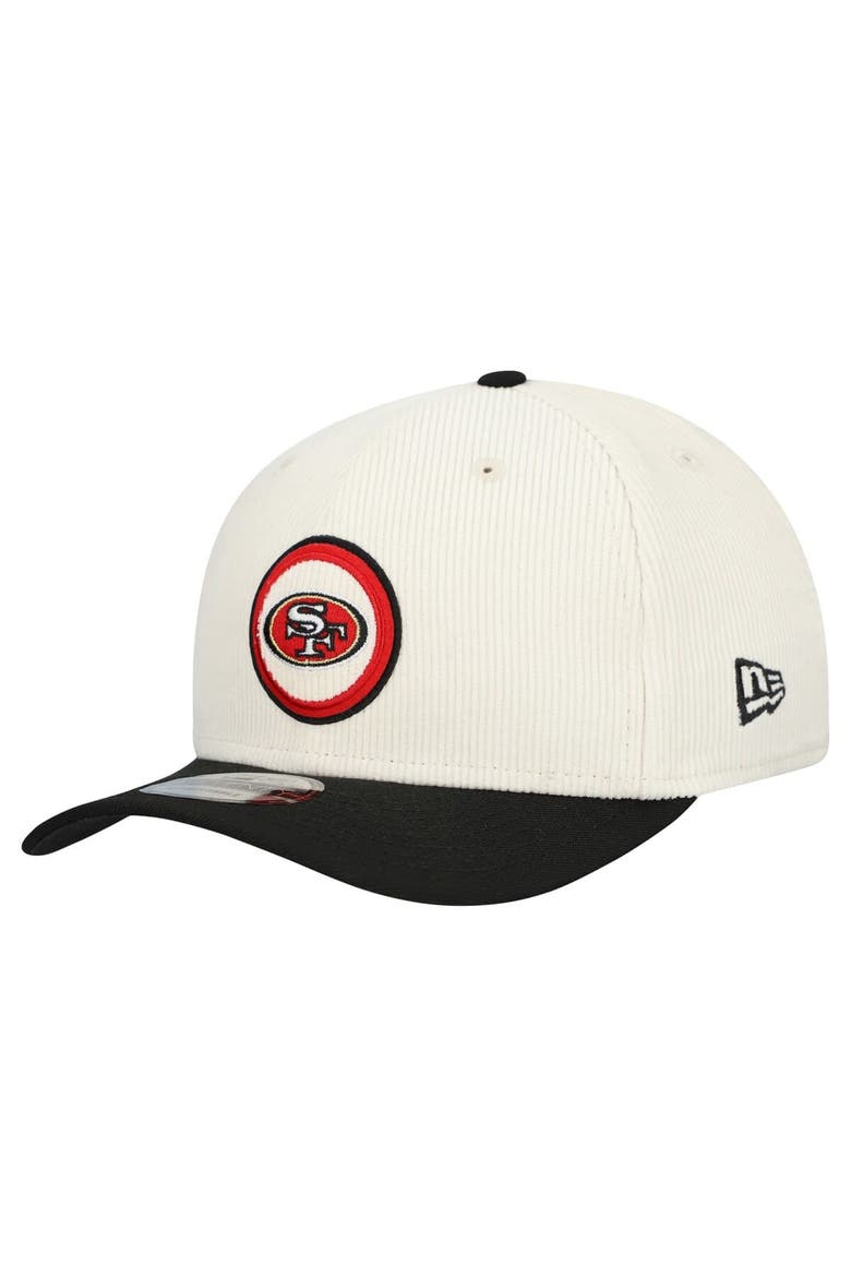 Men's New Era  Stone San Francisco 49ers  Loyal Corduroy 9SEVENTY Adjustable Hat, Main, color, Stone