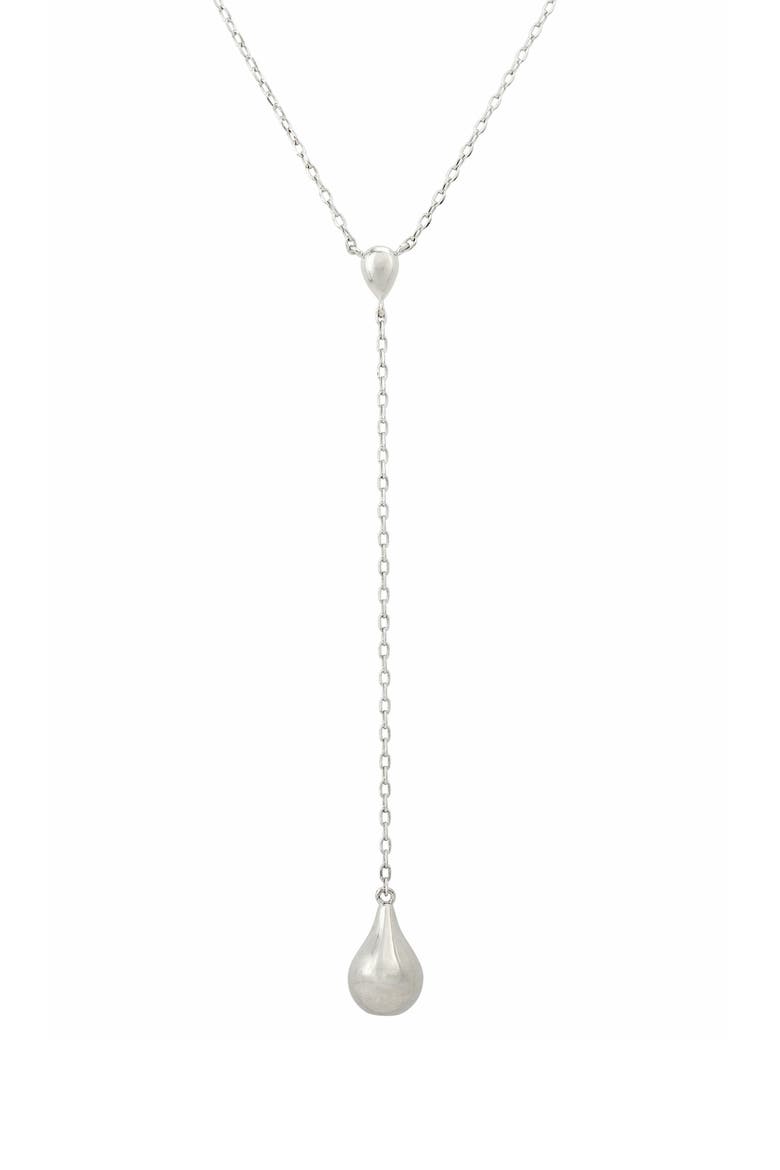 Teardrop Y-Necklace, Main, color, WHITE