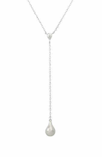 SAVVY CIE JEWELS Teardrop Y-Necklace