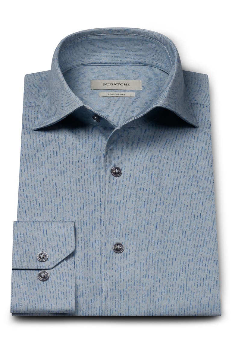 Devon OoohCotton® Print Button-Up Shirt, Main, color, AIR BLUE