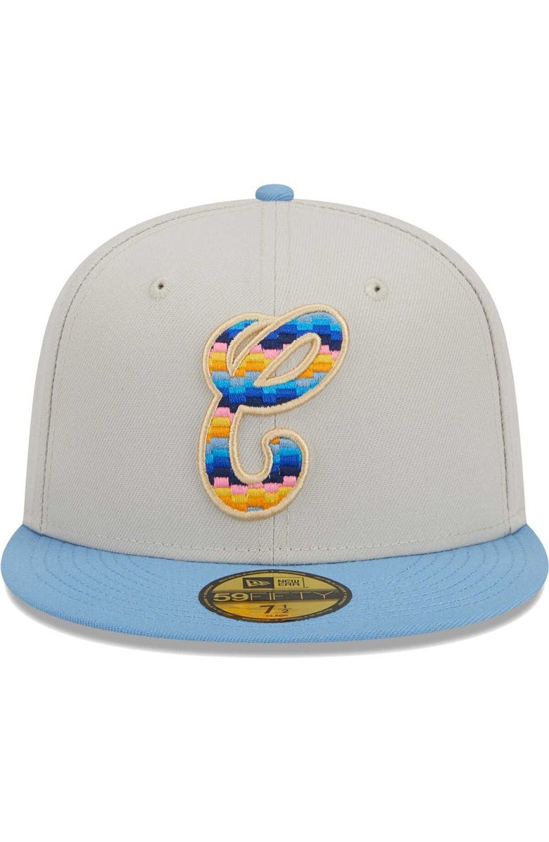 New Era Men's New Era Natural Chicago White Sox Beach Front 59FIFTY Fitted Hat, Alternate, color, Natural
