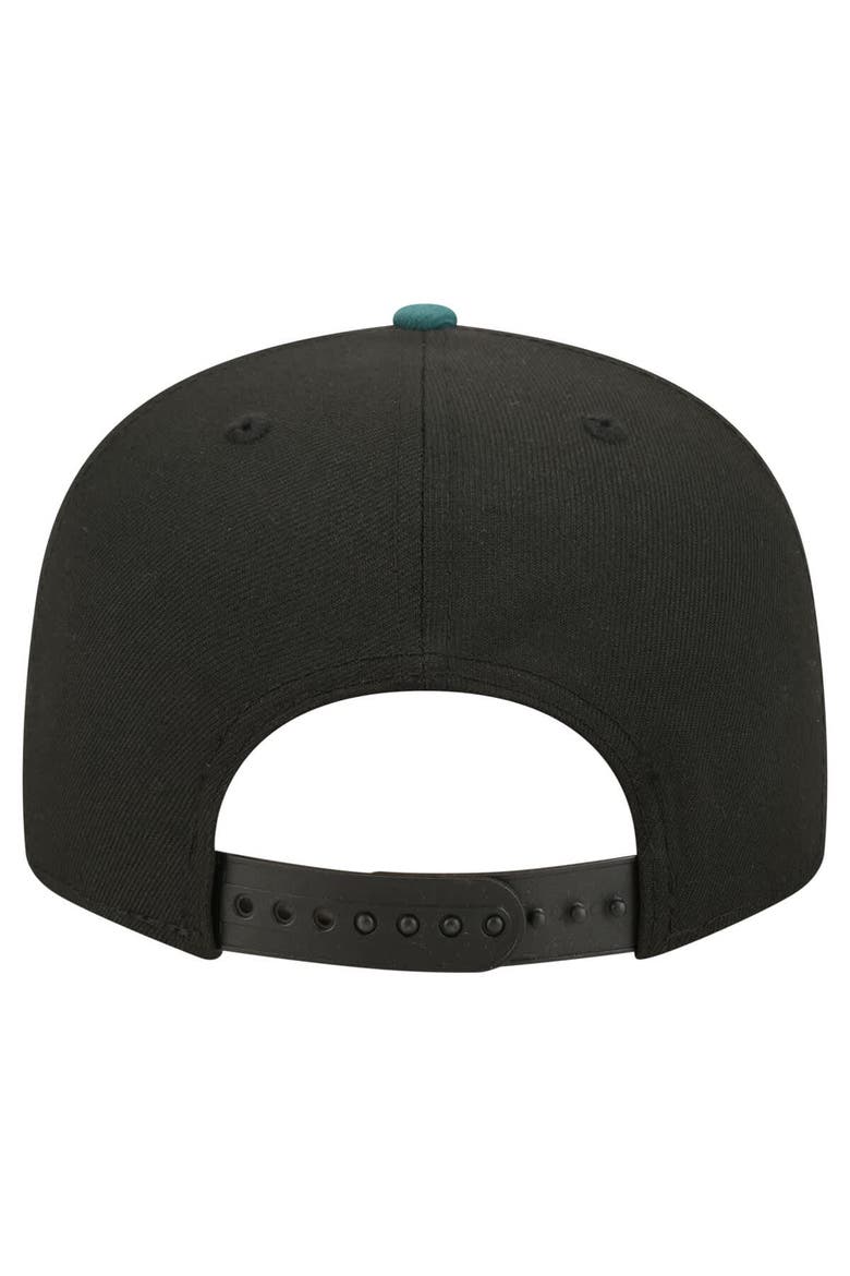 Men's New Era  Black Philadelphia Eagles Core Team Script 9FIFTY Snapback Hat, Alternate, color, Black