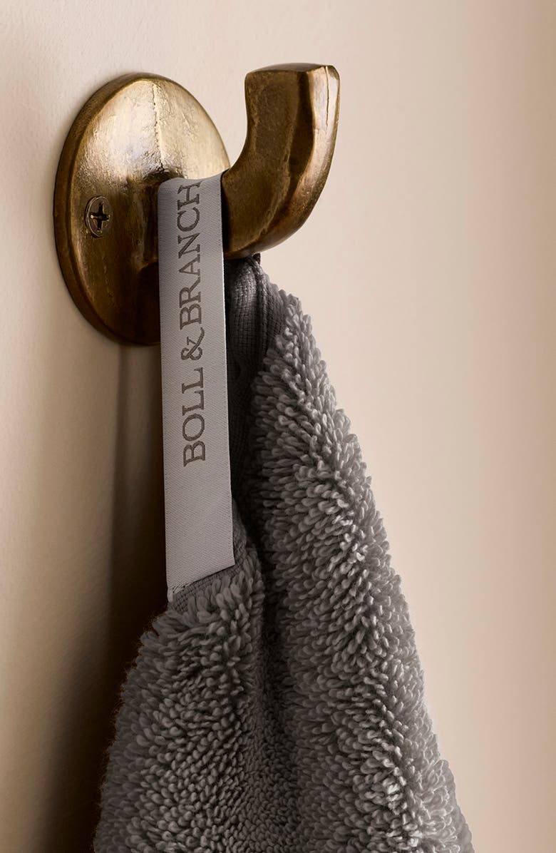 Boll & Branch Set of 2 Ultraplush Organic Cotton Hand Towels, Alternate, color, Stone