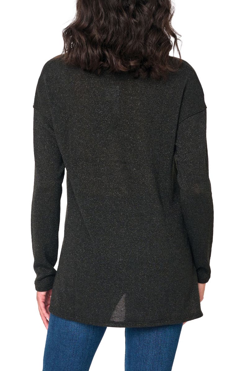 GIBSONLOOK V-Neck High-Low Tunic, Alternate, color, Black