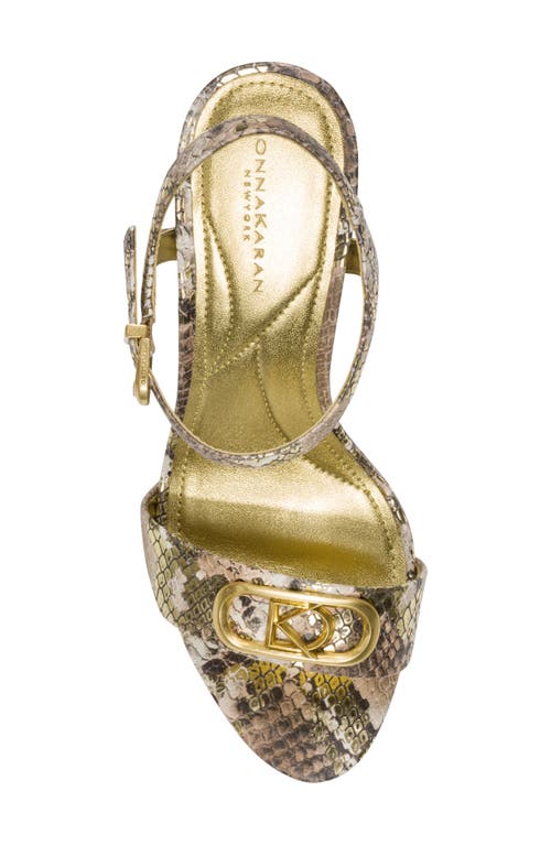 Donna Karan New York Shepard Ankle Strap Platform Sandal In Multi
