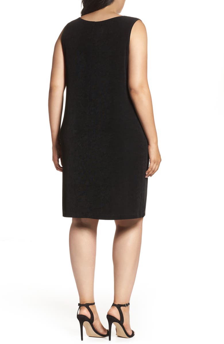 Vikki Vi Sleeveless Shift Dress, Alternate, color, Black