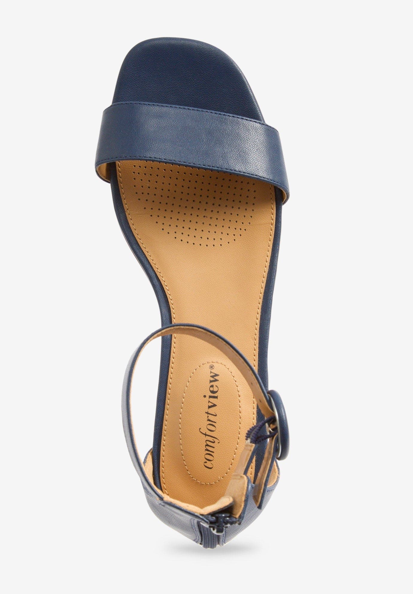 The Alora Sandal, Alternate, color, NAVY