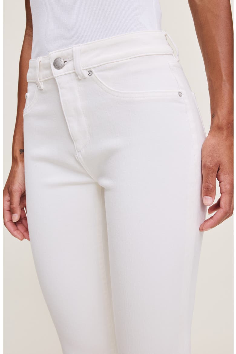 Bardot High Waist Instasculpt Capri Skinny Jeans, Alternate, color, WHITE DL AIRBRUSHED
