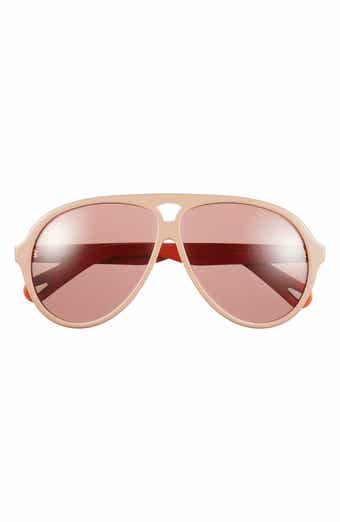Chloé 61mm Aviator Sunglasses