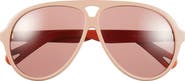 Chloé 61mm Aviator Sunglasses