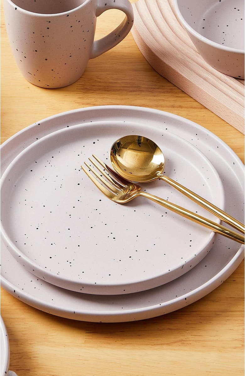 Stone Lain Jade Stoneware 16-Piece Dinnerware Set, Alternate, color,