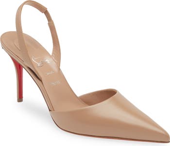 Louboutin peep toe slingback hotsell