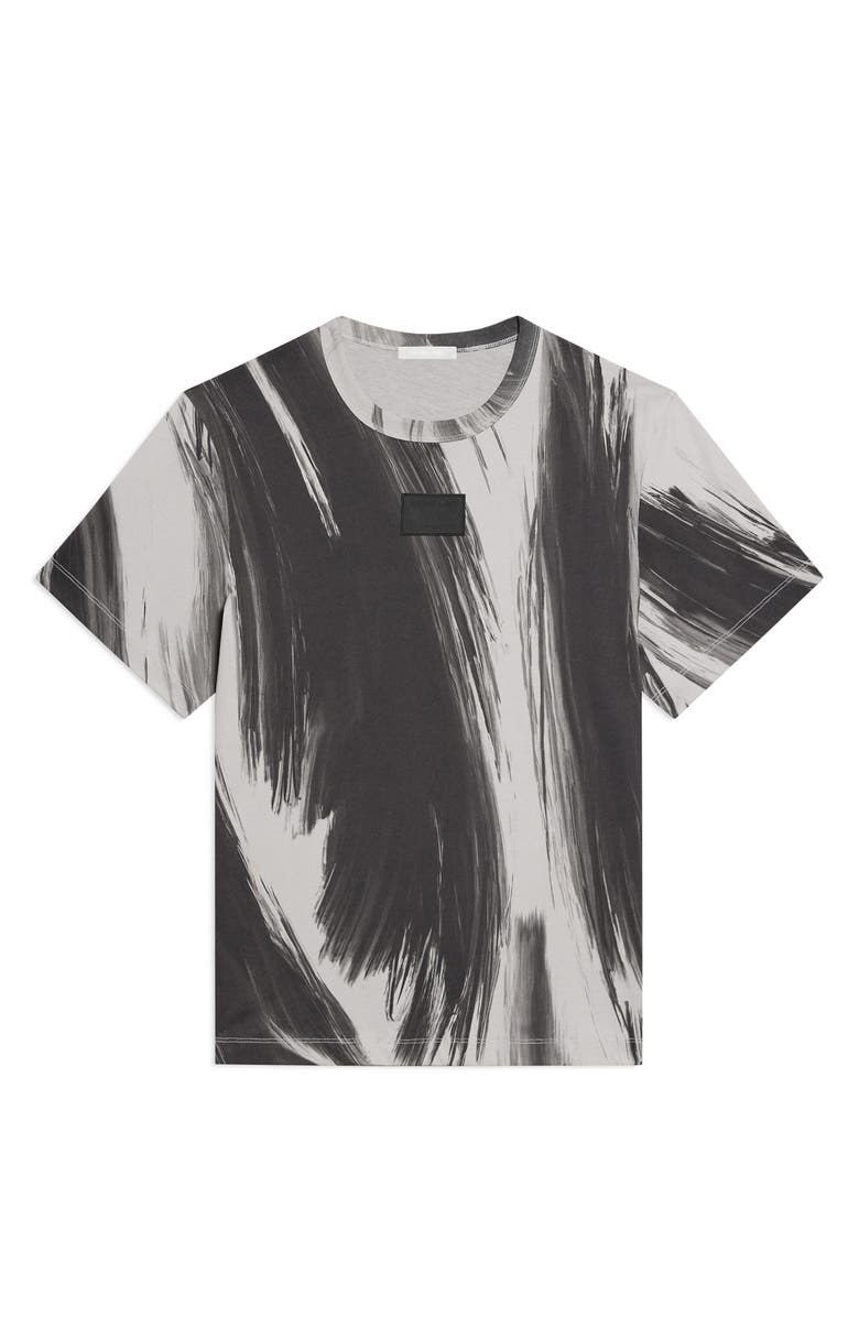 Helmut Lang Feather Brushstroke Print T-Shirt, Alternate, color,