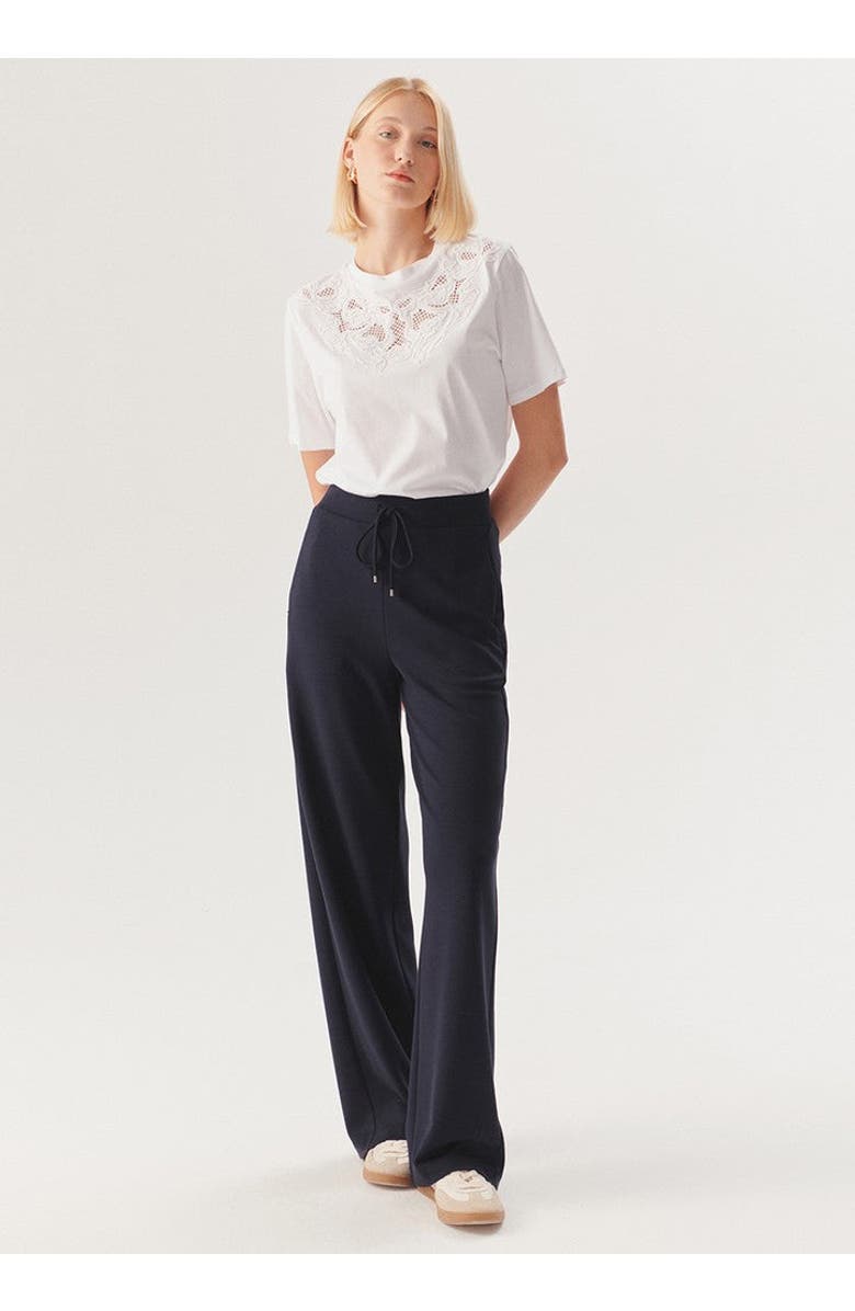 Exquise Harley Knit Lounge Trousers, Alternate, color, Navy Blue