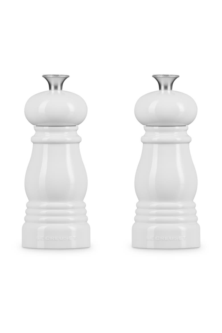 Classic Petite Salt & Pepper Mill Set, Alternate, color, WHITE