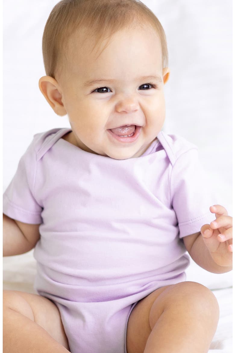 Avery Assorted 5-Pack Organic Cotton Bodysuits, Alternate, color, PINK