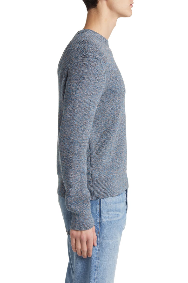 Dexter Marled Organic Cotton Blend Sweater, Alternate, color, BLUE MULTI