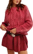 Free People Frankie Cable Cotton Sweater