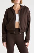 90 DEGREE BY REFLEX Odessa Full Zip Cropped Hoodie