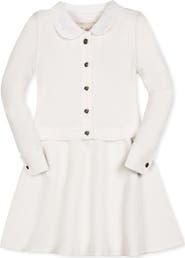 Hope & Henry Kids' Organic Peter Pan Collar Sweater Dress