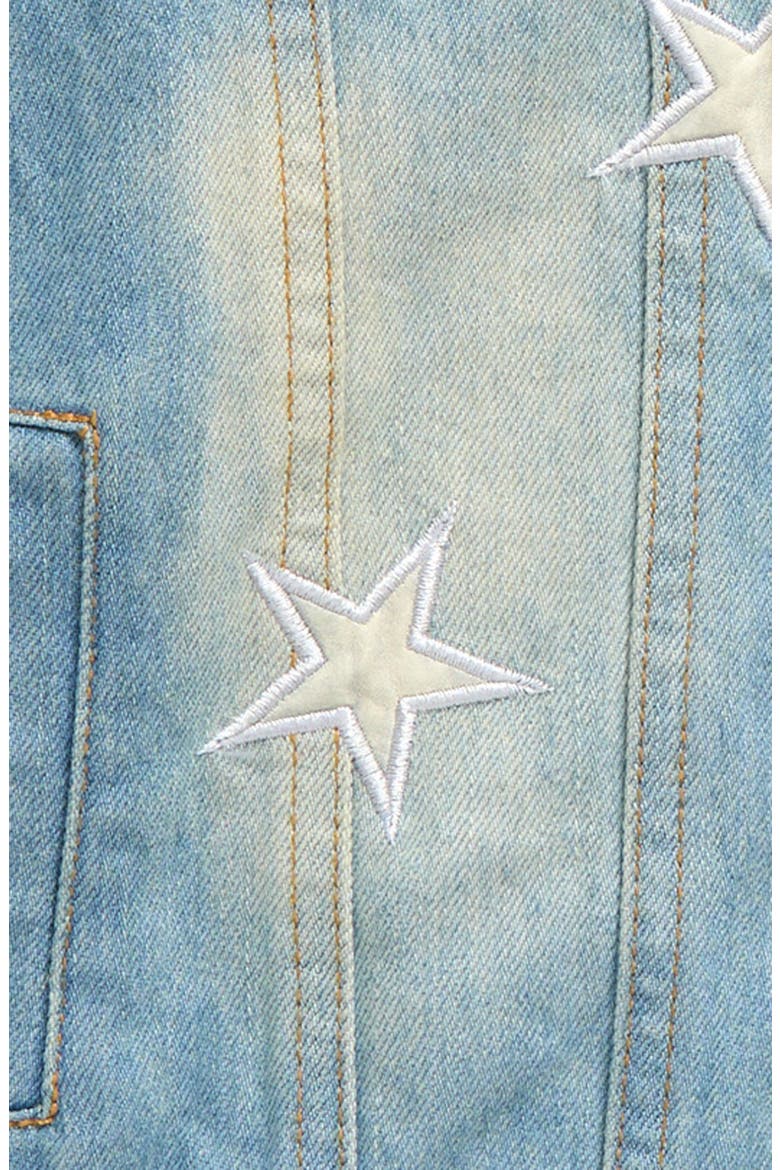 Kids' Star Denim Jacket, Alternate, color, BLUE