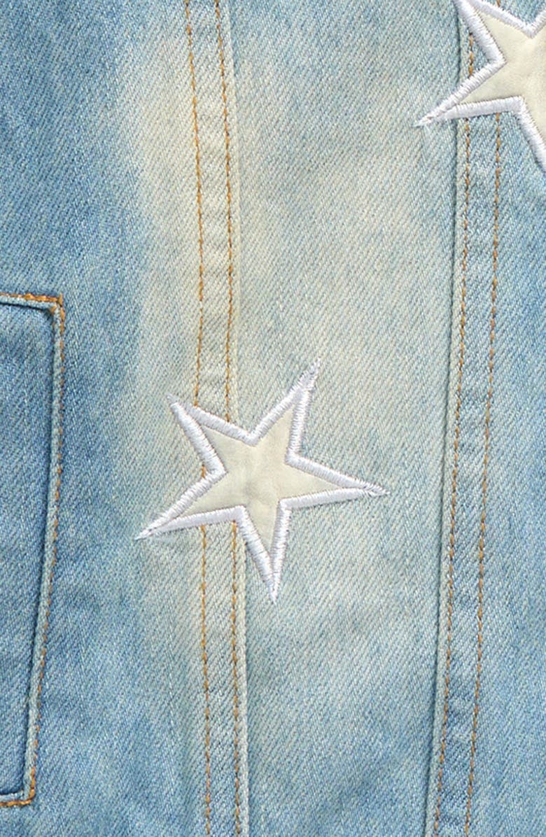 Lola + The Boys Kids' Star Denim Jacket, Alternate, color, Blue