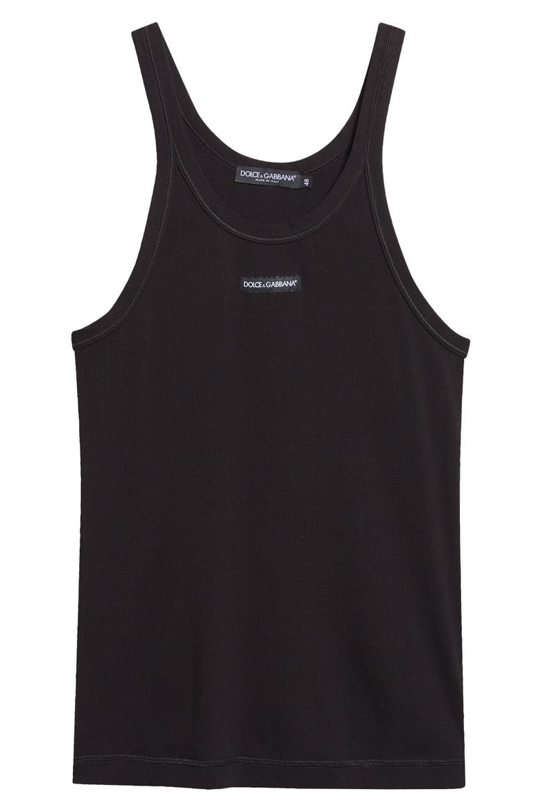 Logo Patch Tank, Main, color, BLACK
