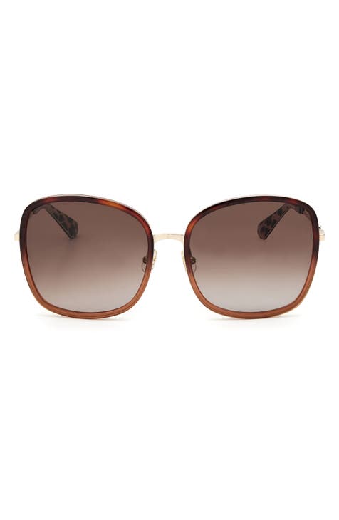 paola 59mm gradient square sunglasses