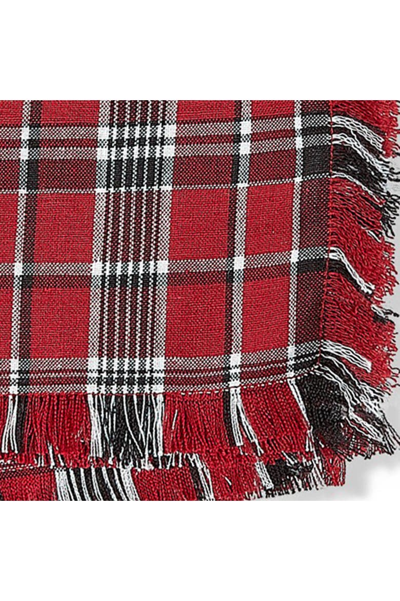 Winter Sketches Red Cloth Napkins Set of Four Cotton Kitchen, Alternate, color, Red