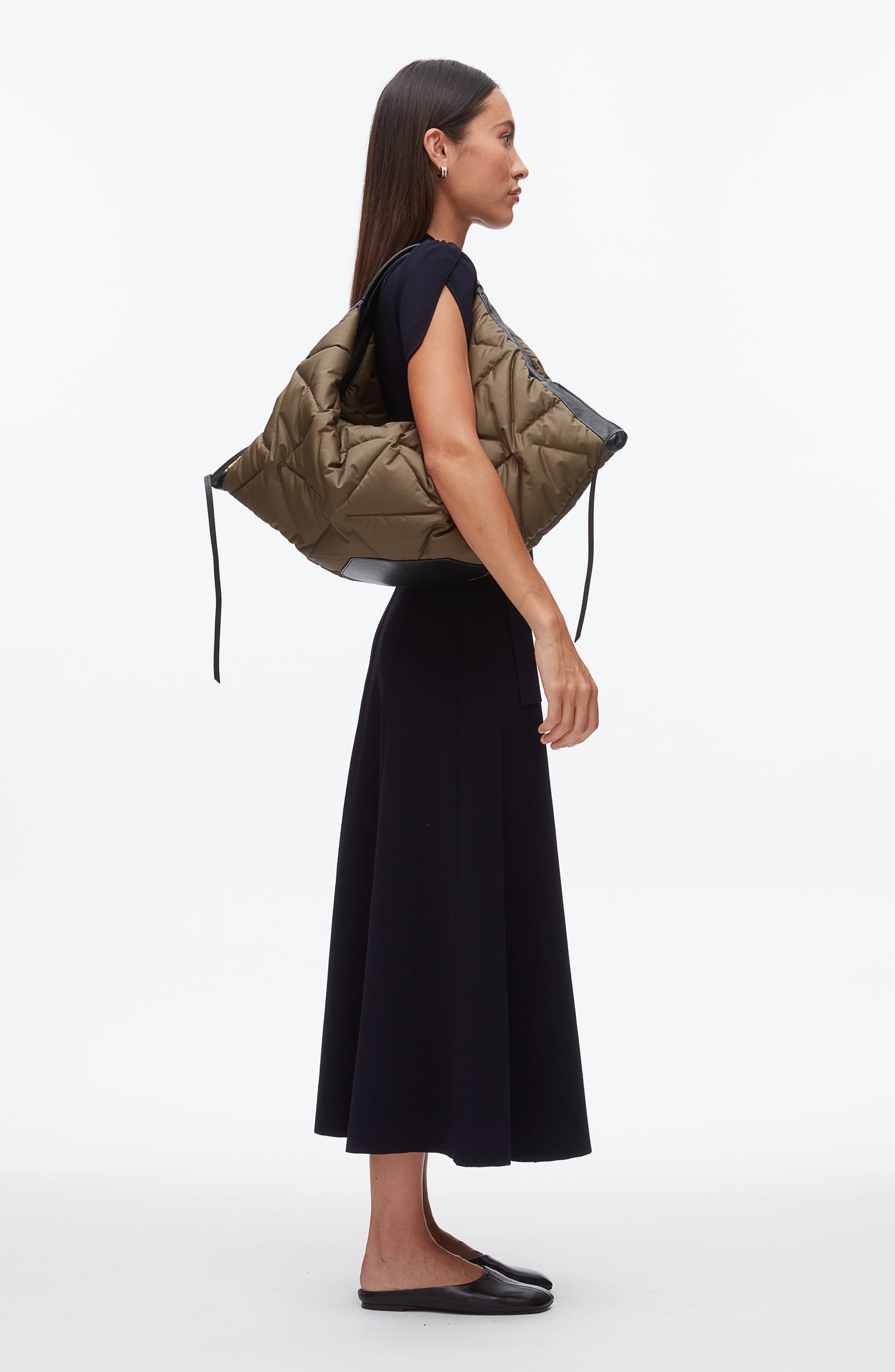 3.1 Phillip Lim Quilted Luna Bag, Alternate, color, Caper