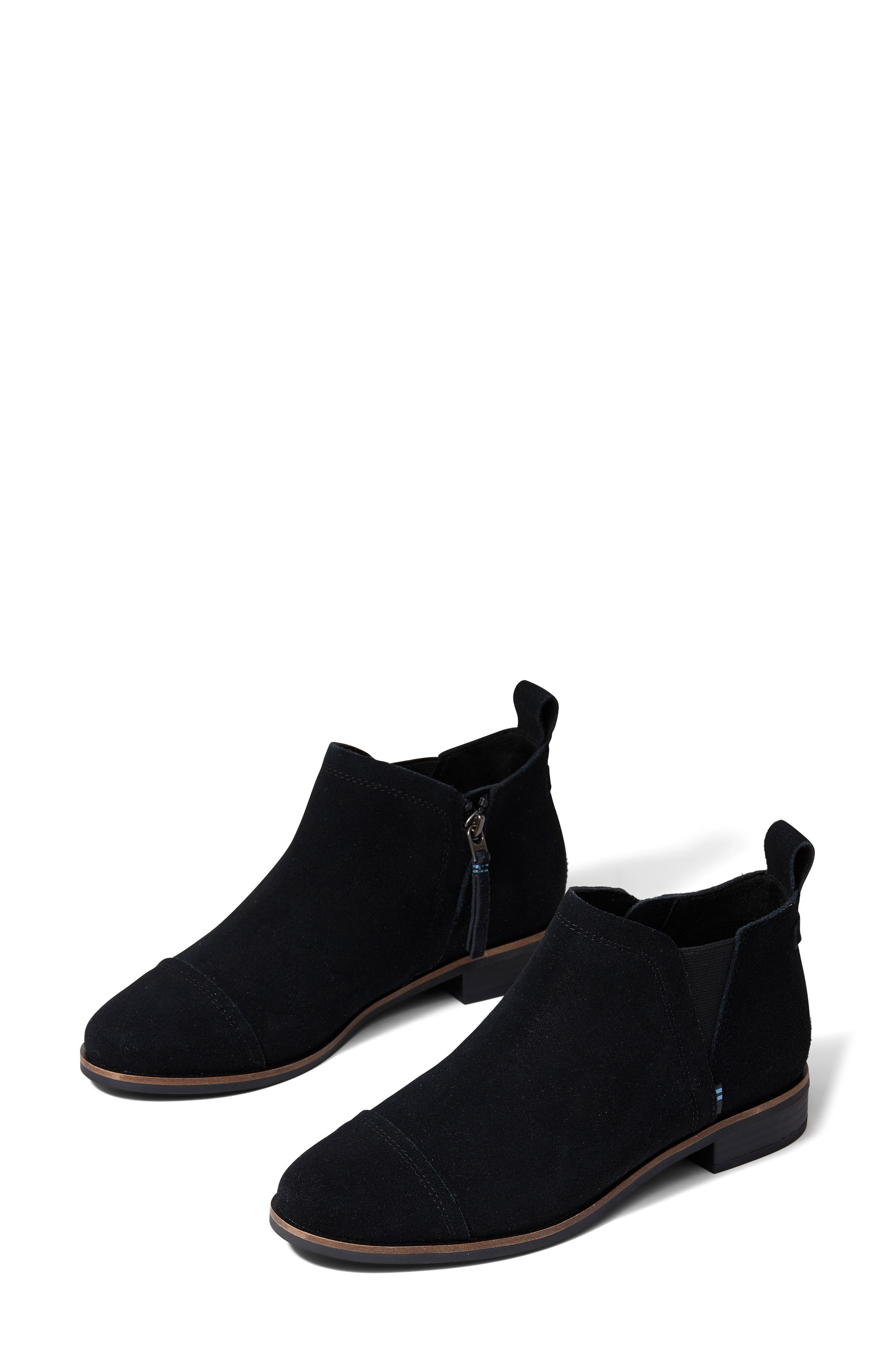 Reese Cap Toe Chelsea Boot, Alternate, color, BLACK BLACK