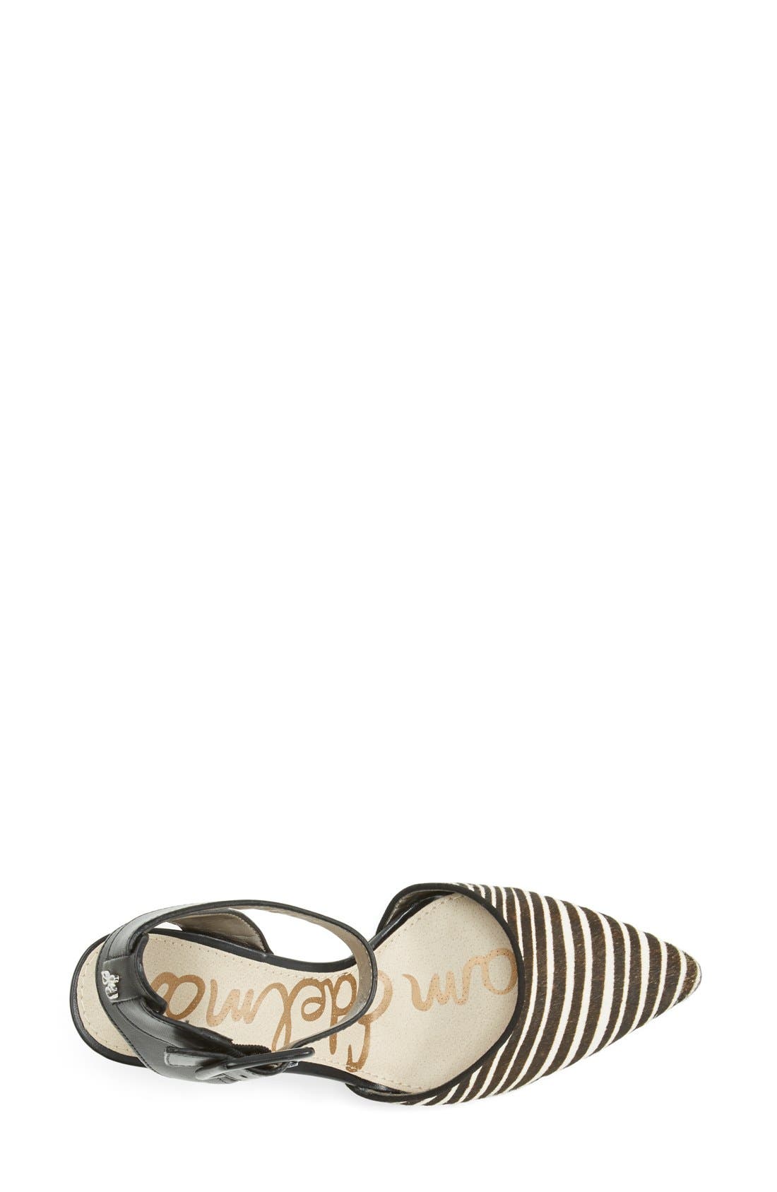 'Okala' Pump, Alternate, color, BLACK/ IVORY ZEBRA