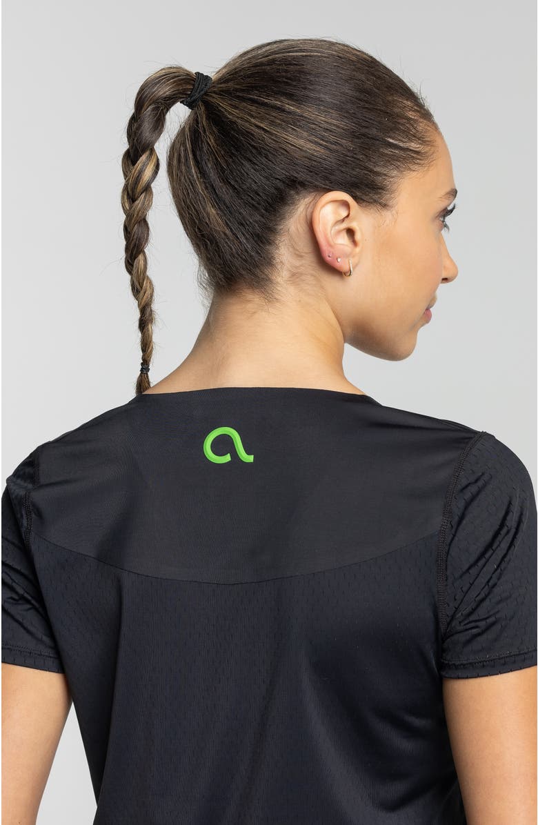 AVI Rally Pickleball Short Sleeve, Alternate, color, Black Beauty