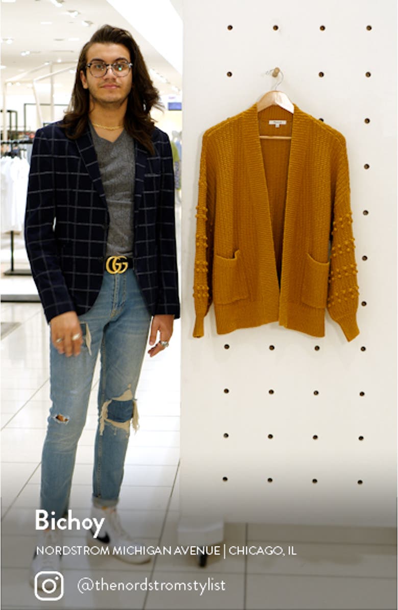 Bobble Cardigan Sweater, sales video thumbnail