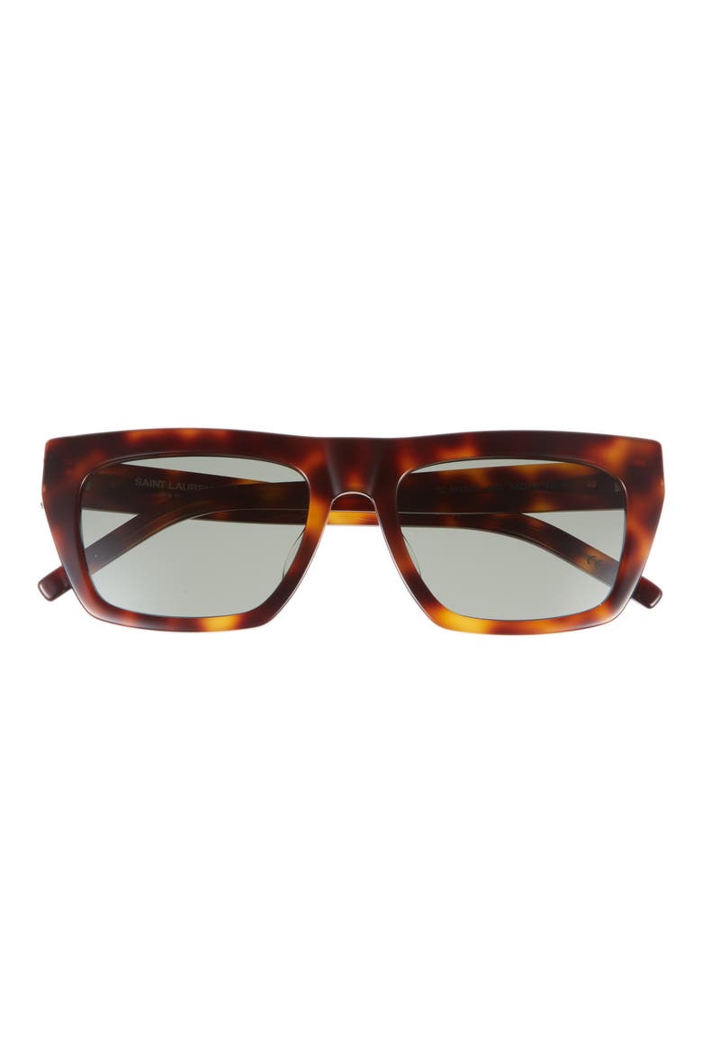 54mm Square Sunglasses, Main, color, HAVANA HAVANA GREEN