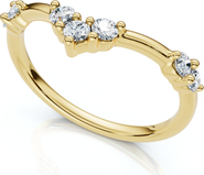 Bliss Diamond 1/4Ct Diamond Diamond Guard Wedding Stack Ring 14k Gold or Platinum Lab Grown