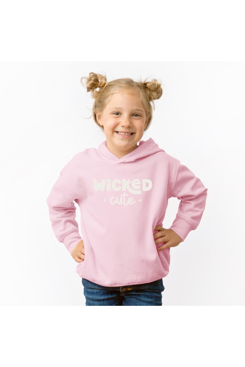 Wicked Cute Bold Toddler Hoodie, Main, color, Pink