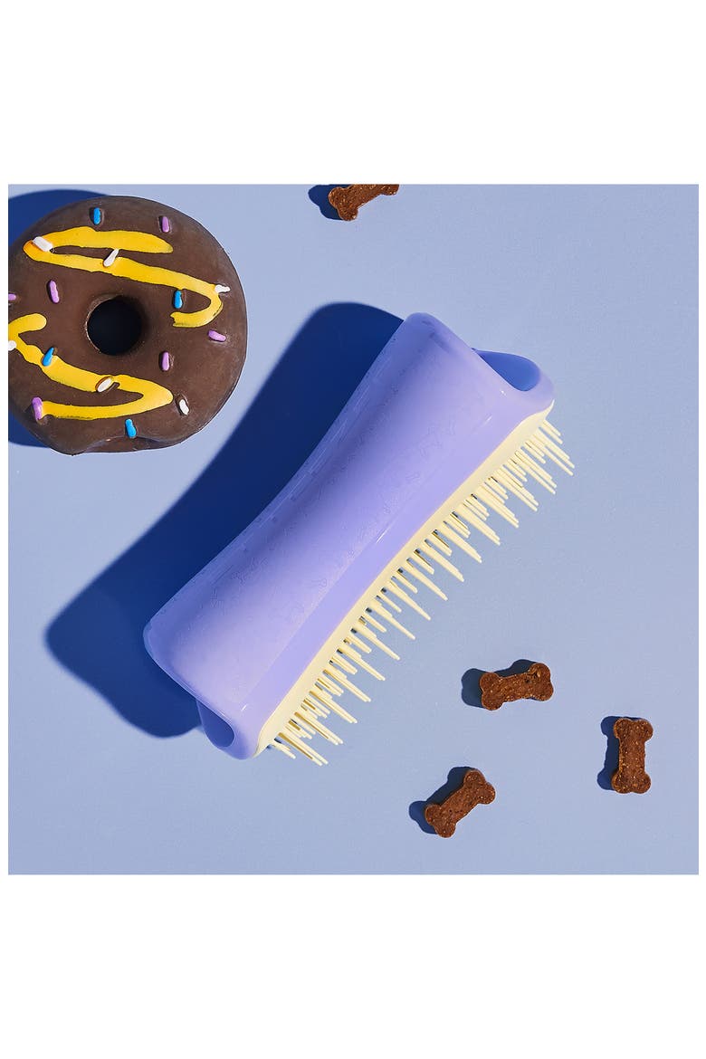Small Detangling Dog Grooming Brush, Alternate, color, LILAC YELLOW