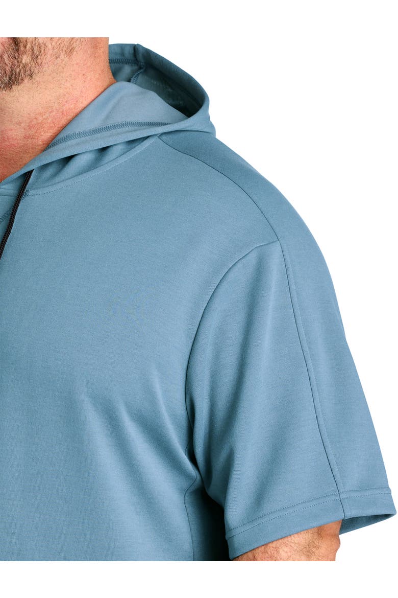 Big & Tall Supersoft 24/7 Short-sleeve Hoodie, Alternate, color, WARPED BLUE