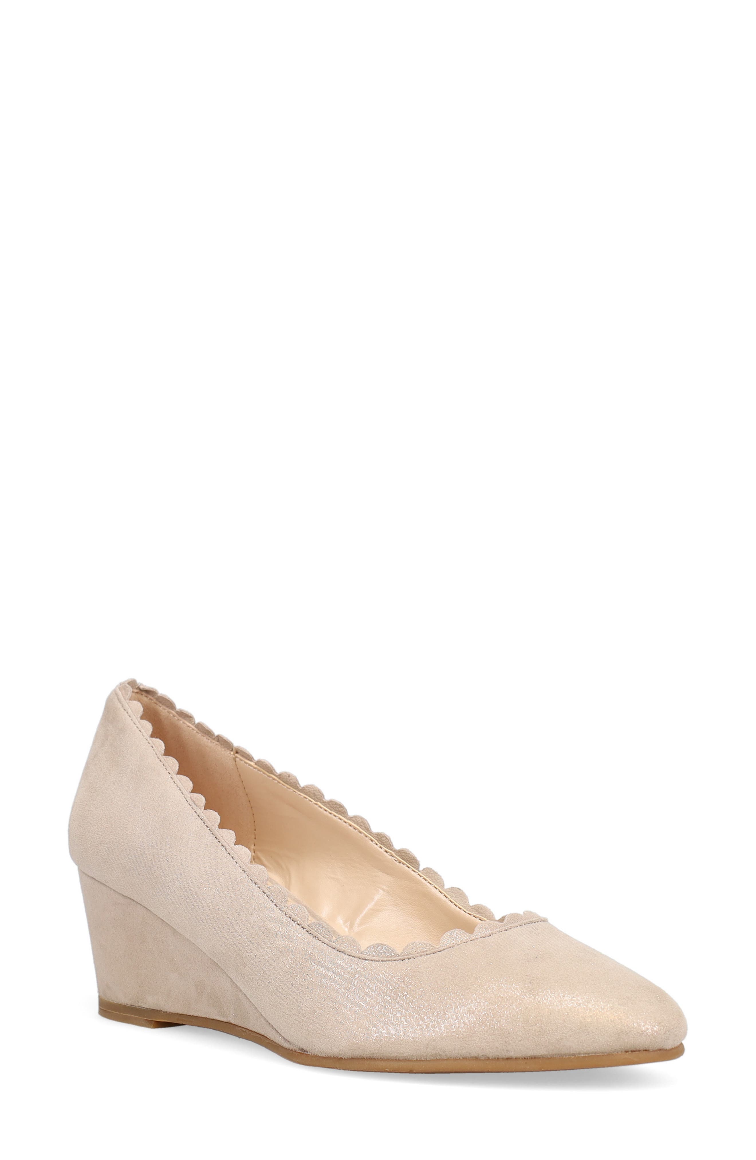 Kizmet Wedge Pump, Main, color, DARK TAUPE