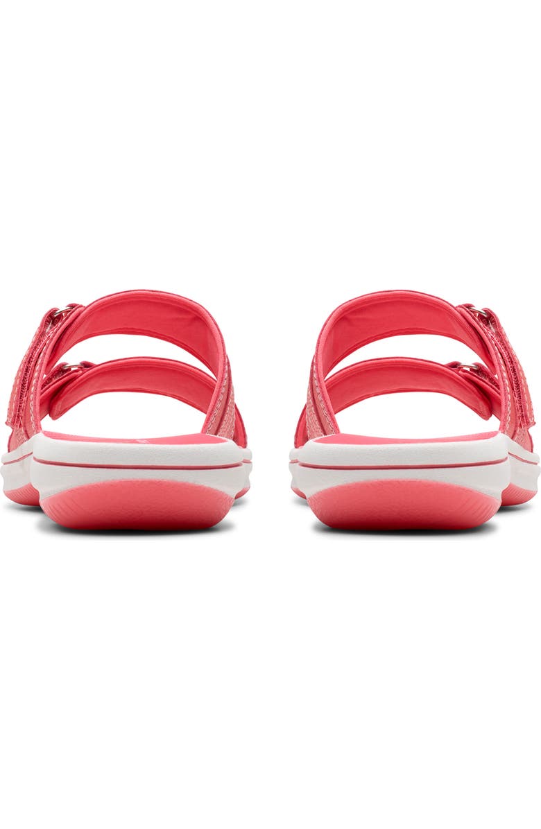 Clarks<sup>®</sup> Breeze Piper Slide Sandal, Alternate, color, Brt Coral Ombre