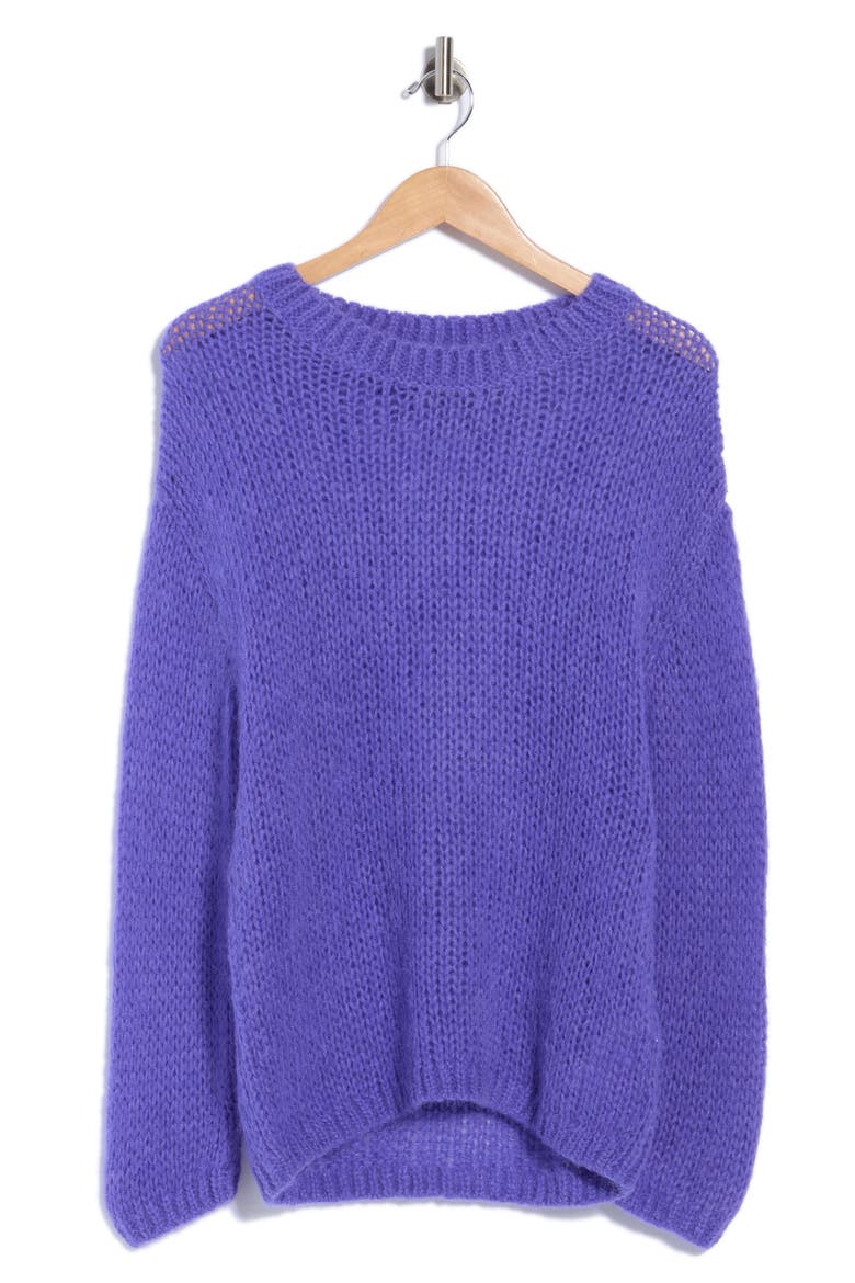 Slookina Alpaca Blend Crewneck Sweater, Main, color, MEDIUM PURPLE