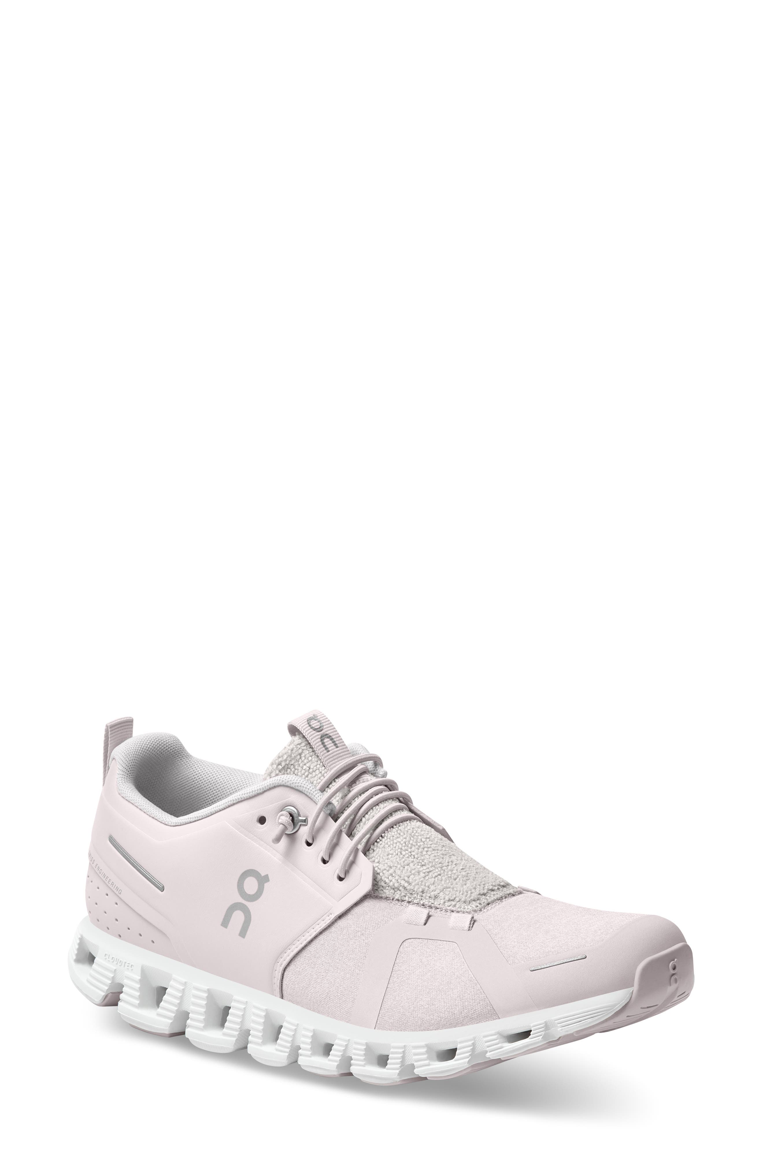 Cloud 5 Terry Running Shoe, Main, color, LILY/SAND