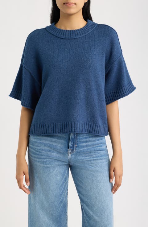 Broome Crop Short Sleeve Sweater