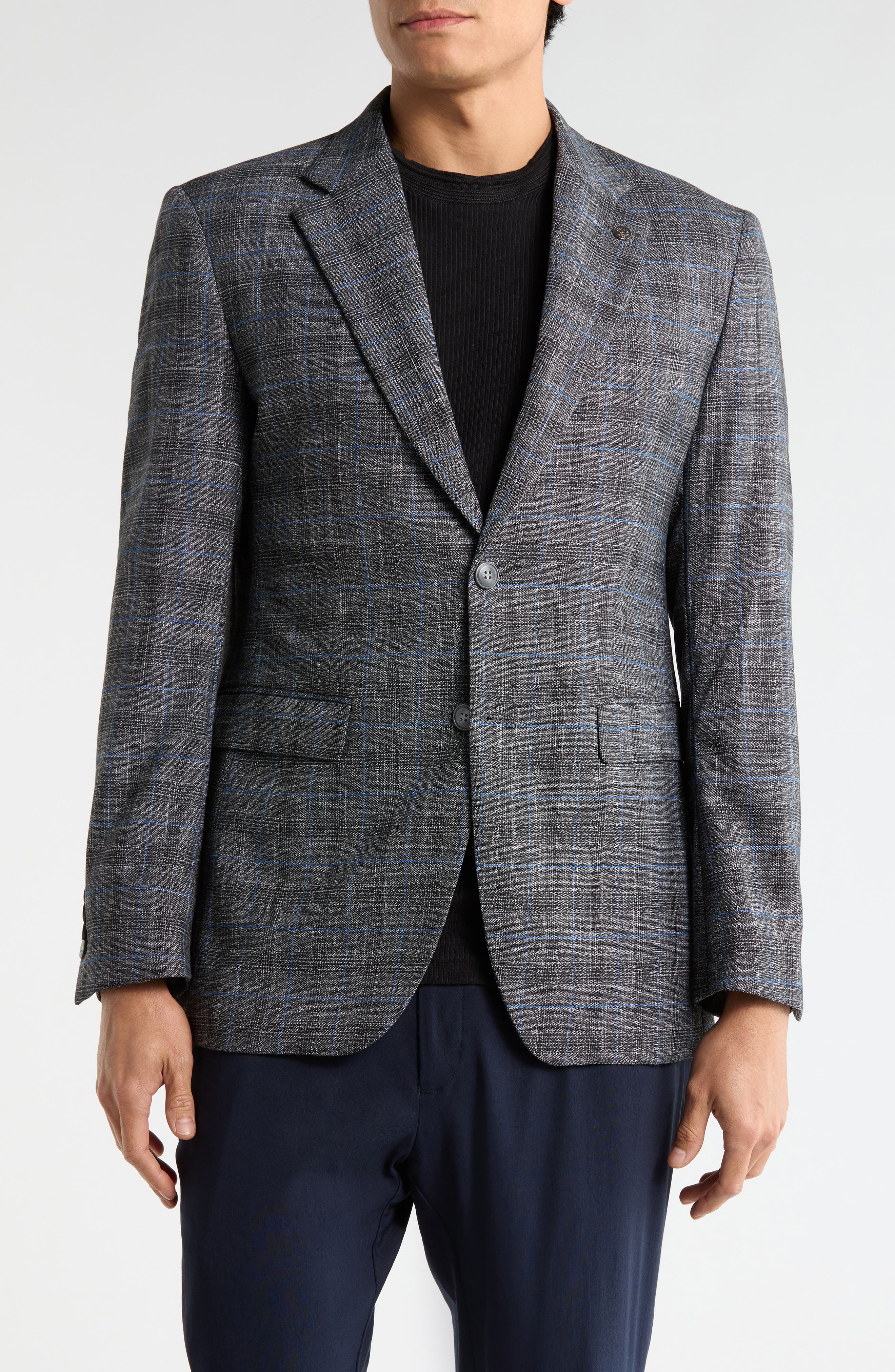 T.R. PREMIUM Slim Fit Two Button Blazer